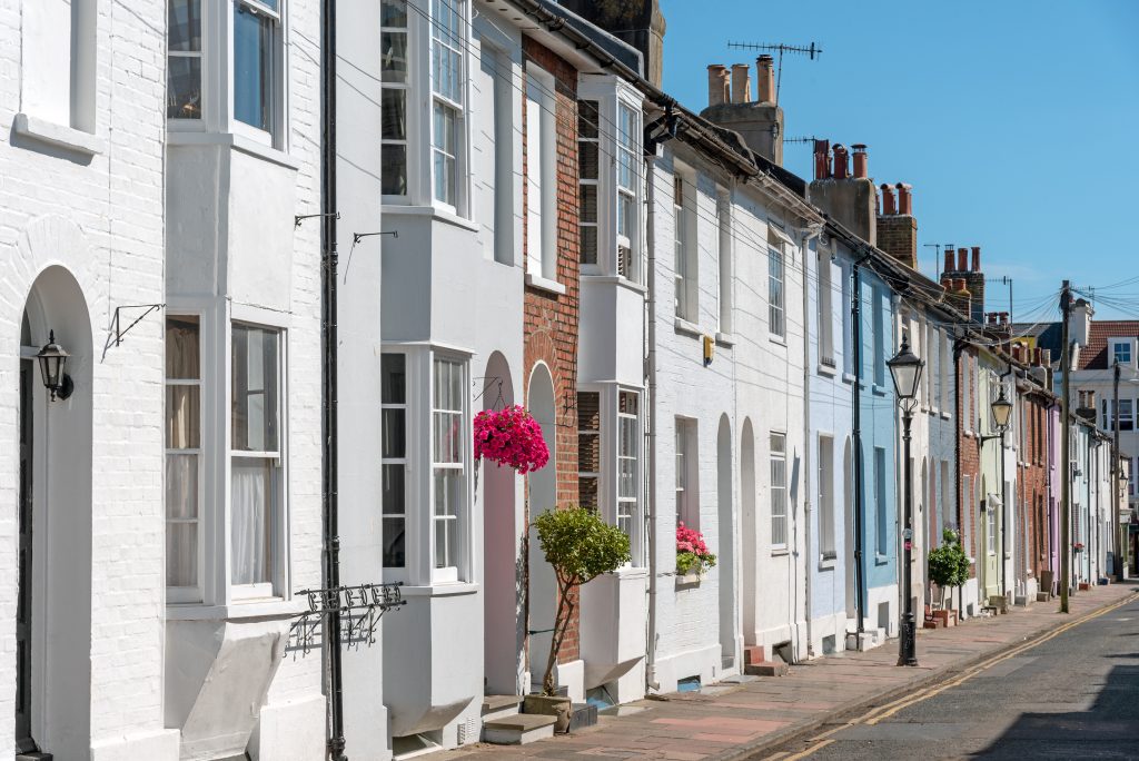 Holiday lets in a seaside town